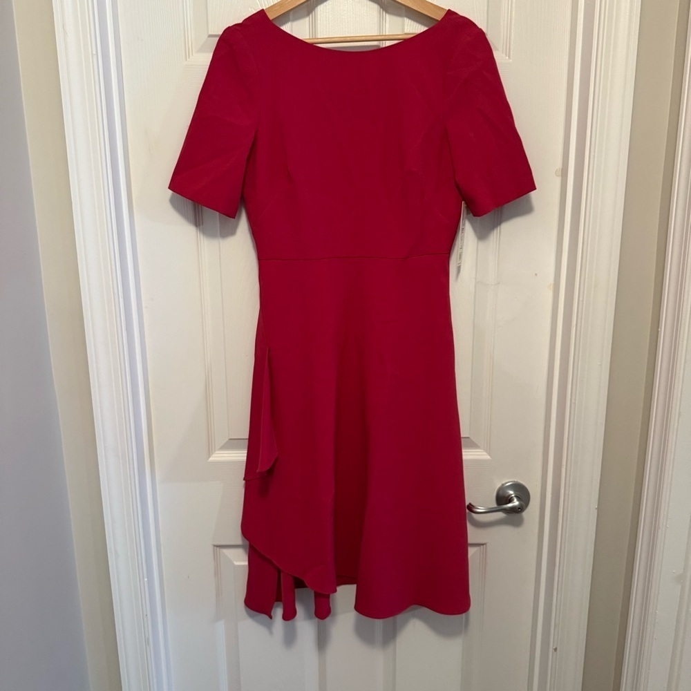 NWT Eliza J Side Ruffle A-Line Dress - Picture 4 of 8